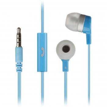KitSound Mini - Auriculares in-ear con micrófono Compatible con Dispositivos Apple, BlackBerry, HTC, Nokia y Samsung, azul