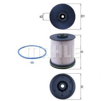 Filtro de combustible MAHLE ORIGINAL KX 491/1D, tipo cartucho filtrante