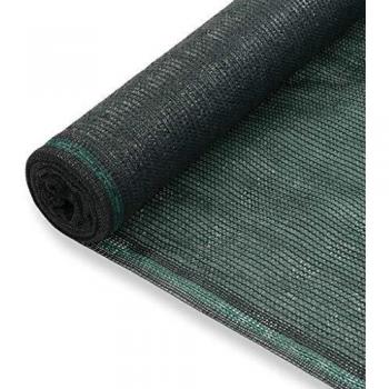 vidaXL Toldo Pista de Tenis HDPE 1,8x50 m Verde Cubierta Protección Intemperie
