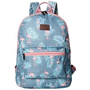 Boomly Flamencos Mochila Escolar Clásico Chico Bolsa De Viaje Estampada De Moda Bolsa De Estudiante