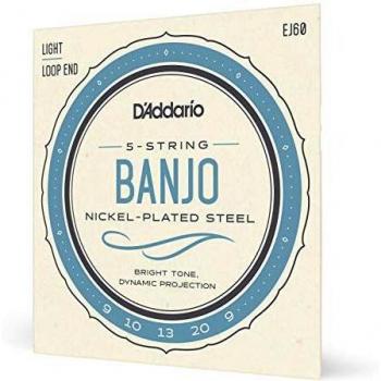 D'addario EJ60 5-String Banjo Strings Nickel 9-23