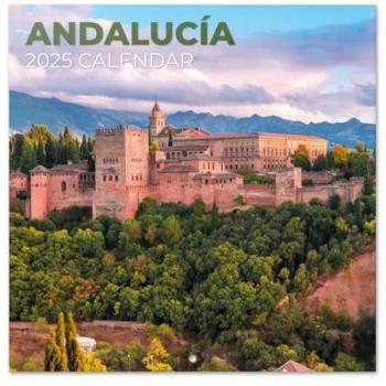 Calendario 2025 Pared 30x30 cm Andalucía Multicolor con espacio para anotar e ilustraciones