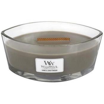 WoodWick 76378 arena y vela de madera HearthWick, Gris