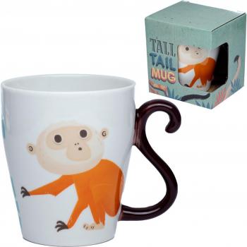 Taza de Porcelana - Asa con Forma de Cola de Mono Zooniverso