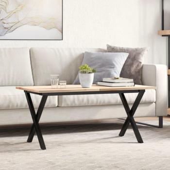 X-Legs Patas de Mesa de Centro en Hierro Fundido 80x40x43 cm Color Negro