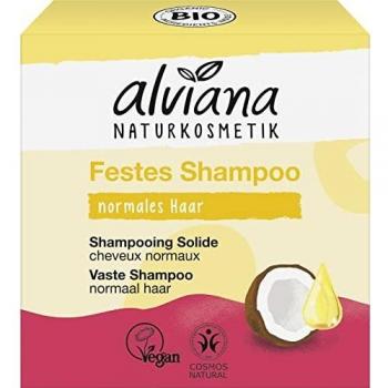 Alviana Organic Coconut & Argan Oil Solid Shampoo Bar, 60 g