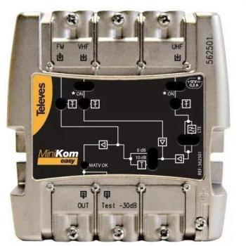 Televes - Amplificador minikom matv 3e/1s easyf