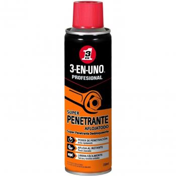 3 en 1 Profesional - Lubricante Super Penetrante Aflojatodo en Spray, 250 ml