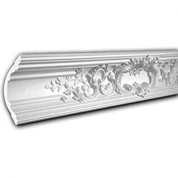 Cornisa decorativa de estuco estilo Rócoco Barroco blanca 2 m Profhome