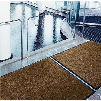 Estera Antideslizante Eazycare Aqua 60x90 cm, Rápido Secado, Color Marrón
