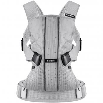 BabyBjörn One - Mochila portabebé en tejido de red, color plata