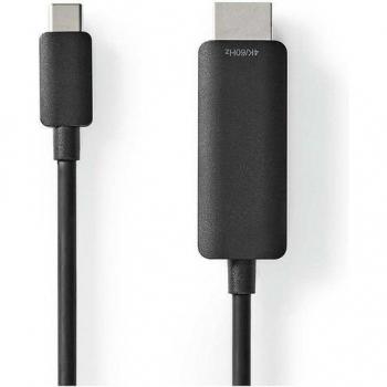 Adaptador USB-C a HDMI 4K 60Hz 2m Negro