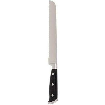 Cuchillo para pan de acero y negro