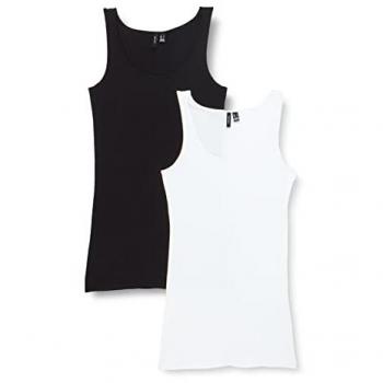 Vero Moda Women's Maxi My Soft Long Tank Top 2-Pack