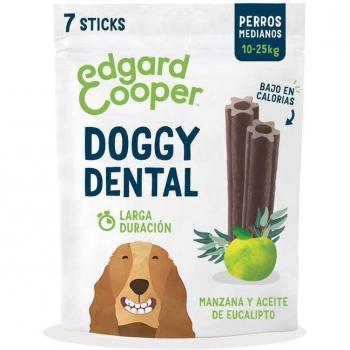 Edgard & Cooper Dental Sticks Manzana y Eucalipto para Perros M - Multipack 8 x 7 sticks