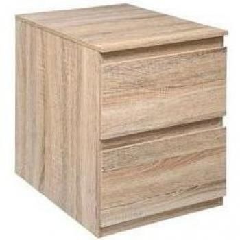 Mesita de noche Olaya 5 Five 2 cajones madera 50x38x48 cm