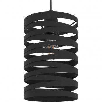 Lámpara colgante Cremella 3 luces E27, longitud 94 cm, acero negro
