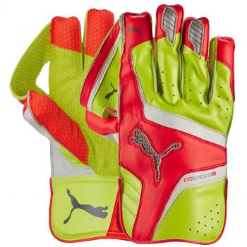 Puma evoSPEED de Cricket 2017 Le Wicket manteniendo guantes, Anaranjado