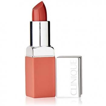 Clinique Pop Matte Lip Color y Primer 01-Blushing Pintalabios - 4 gr, blanco