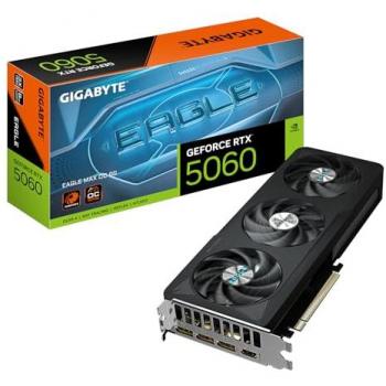 Gigabyte GeForce RTX 5060 Eagle Max OC 8GB Graphics Card - GDDR7, PCI-E 5.0, 2550 MHz Core Clock, DLSS 4, Triple DisplayPort and HDMI