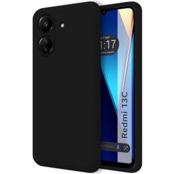 Funda Silicona Gel TPU Negra Compatible para Xiaomi Redmi 13C