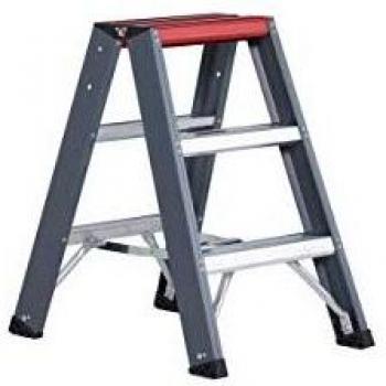 Escalera Falco Doble Acceso 2x3 Peldaños FDO 3 - Altura de Trabajo 2.70m, Beidseitig Begehbar EN 131 NEN 2484