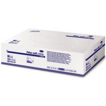 Peha Soft - Caja de 150 pcs Guantes finos desechables de nitrilo, talla L