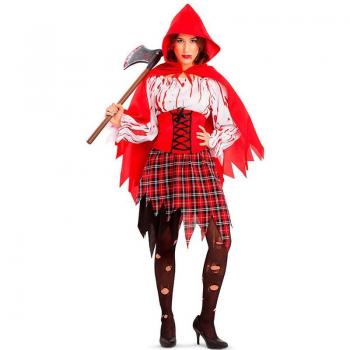 Disfraz de Caperucita Roja ensangrentada para mujer