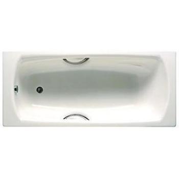 Roca A236755000 - Bañera de acero rectangular con fondo antideslizante