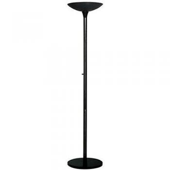 Lámpara de Suelo Varialux LED 25W - Negro - Altura 180 cm - Base Diámetro 34 cm - Regulador de Intensidad