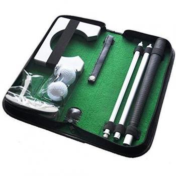 Set Golf para Casa y Oficina con Putter · Entrenamiento Golf con Palos de Golf Plegables, Hoyo, 2 Bolas y Bolsa de Transporte con cremallera · Mejore su Handicap con este fantástico Juego de Golf