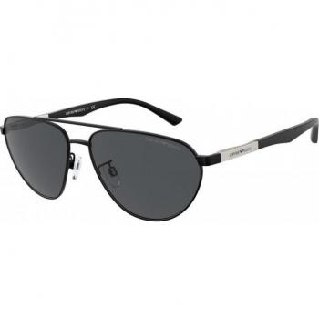 Emporio Armani EA2125 Men's Pilot Sunglasses Black Grey