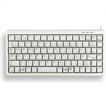 Teclado Compacto USB QWERTY Inglés Gris Claro G84-4100