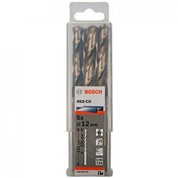 Bosch 2 608 585 903 - Pack de 5 brocas metálicas HSS-Co, DIN 338