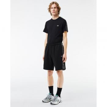Pantalón corto Jogger de felpa con raya del logo de Lacoste