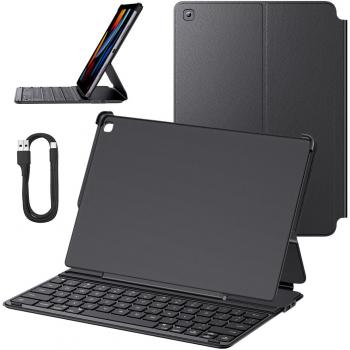 Funda Magnética con Teclado Baseus para iPad 10.2 (2019/2020/2021) - Negro, Incluye Cable USB-C