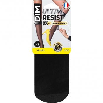 Dim Pack de 2 mini medias transparentes resistentes 20 deniers
