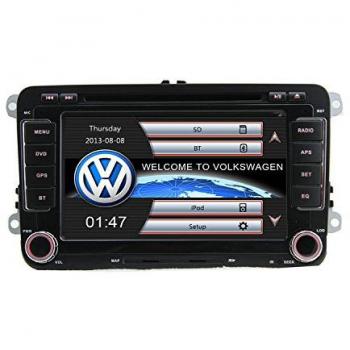Navegador Volkswagen Golf V, VI / Passat B6, B7, CC - Táctil 2 DIN 7 HD GPS DVD iPod USB SD BT - S100