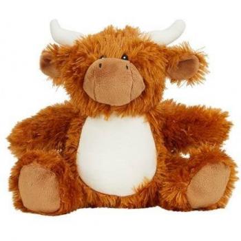 Oso de peluche Mumbles Highland Cow Marrón One Size