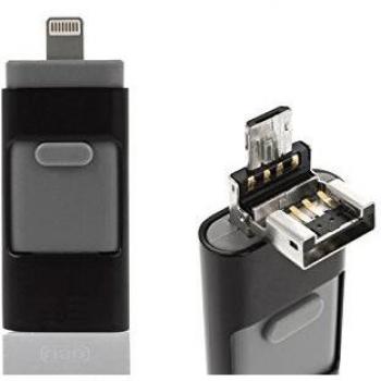 Pendrive OTG 3 en 1, Android/iOS/USB PC y Smartphone