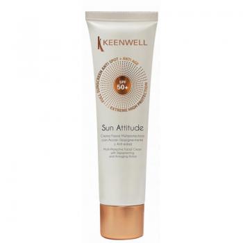 Sun Attitude. Crema Facial Multiprotectora Despigmentante y Anti-edad SPF50+ - KEENWELL