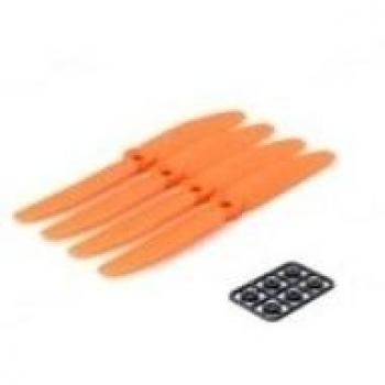 PACK 4 HELICES DIATONE DRONE TYRANT 6045 NARANJA CON ADAPTADORES