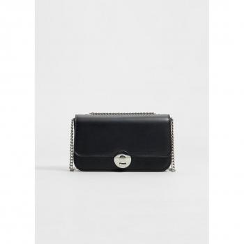 Stradivarius Basic Chain Crossbody Bag Black OS