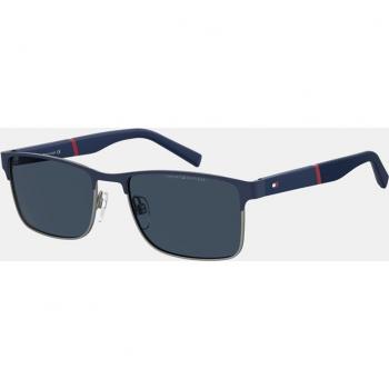 Tommy Hilfiger - Gafas de sol rectangulares de metal para hombre en color azul TH 2040 KU0