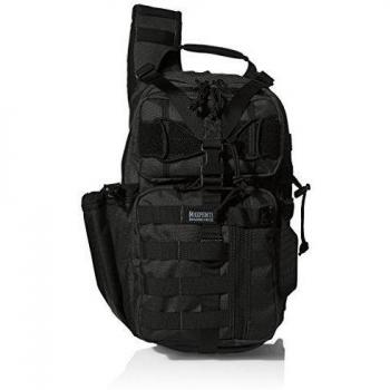 Maxpedition Sitka Gearslinger Backpack - Black, Tactical Sling Pack for Men