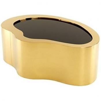 Casa Padrino Art Deco Luxury Coffee Table Gold 110 x 76 x H. 38 cm - Living Room Coffee Table - Limited Edition