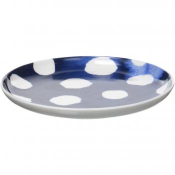 R2S 1717 Indi plato de Tapas 15, 5 cm Bone China Blanco/Azul 15.5 x 15.5 x 2 cm