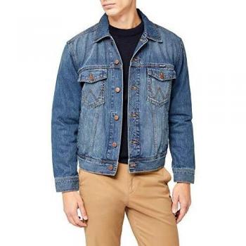 Wrangler Mid Stone Men's Western Denim Jacket 3XL