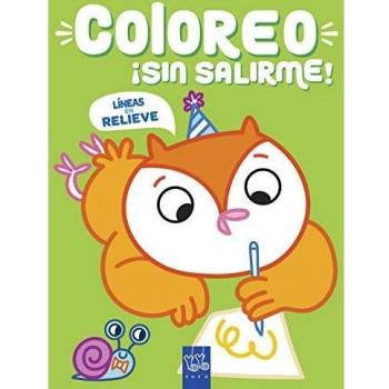 Coloreo ¡sin salirme! Búho: Líneas en relieve