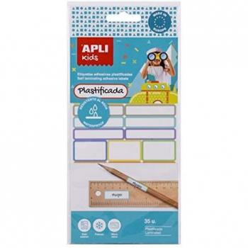 APLI Kids 17794 - Etiquetas adhesivas plastificadas 35 uds.